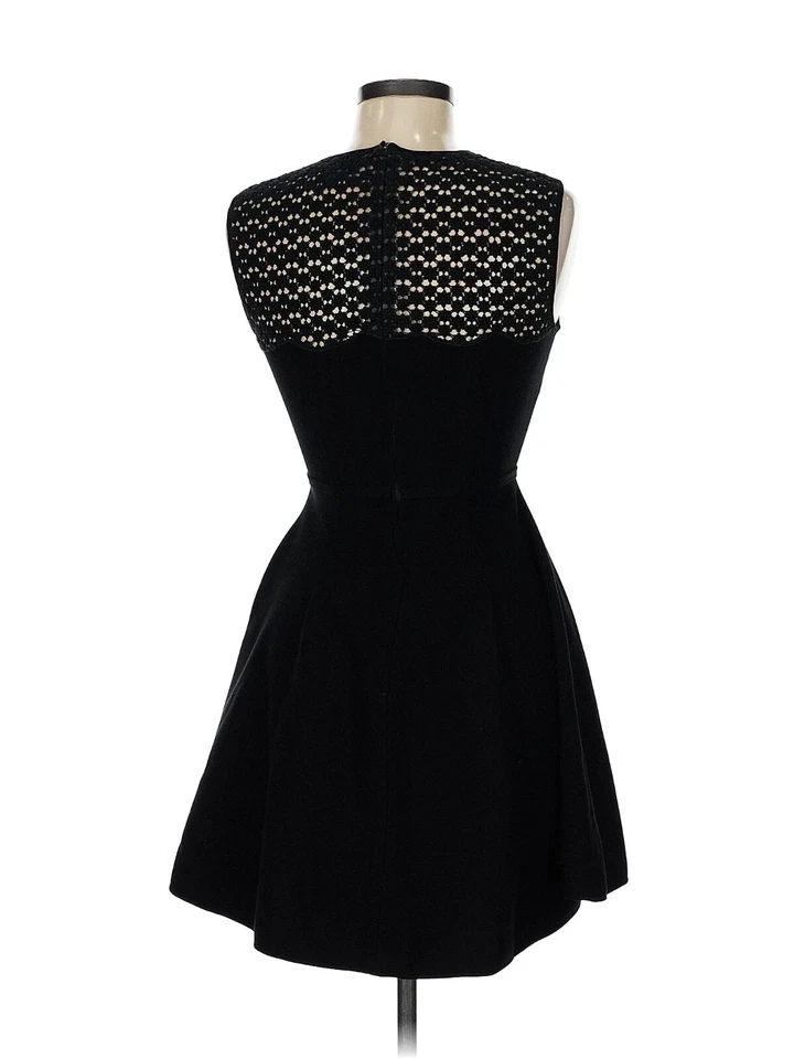 Giambattista Valli cocktail Mini Dress- A Line Mock Sleeveless Black- XXS - Image 2 of 4