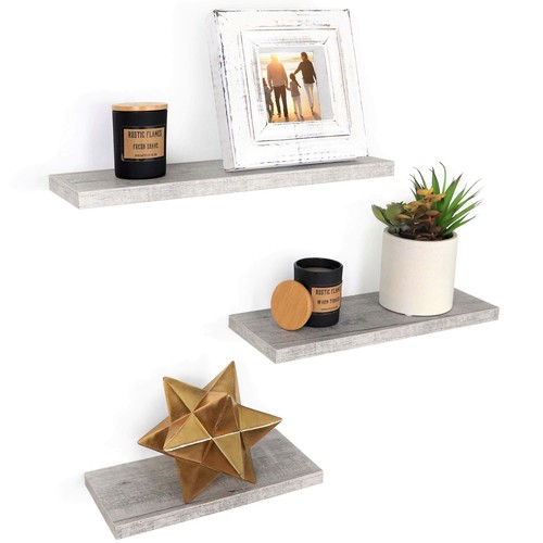 Floating Shelves Wall Hanging Shelf Set Of 3 For Living Room Office Kitchen Bath