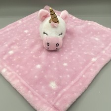 HB Pink Unicorn Baby Security Blanket Lovie Lovey