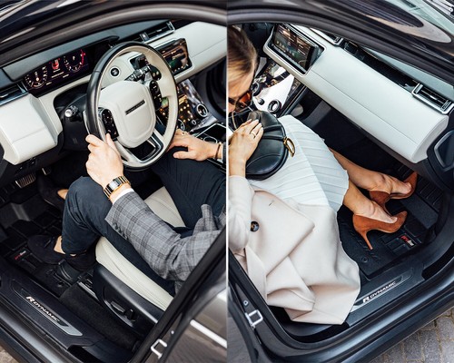 Tappetini PRO LINE 3D per Alfa Romeo Tonale 2022-/Jaguar XF II 2015- in gomma - Foto 5 di 12
