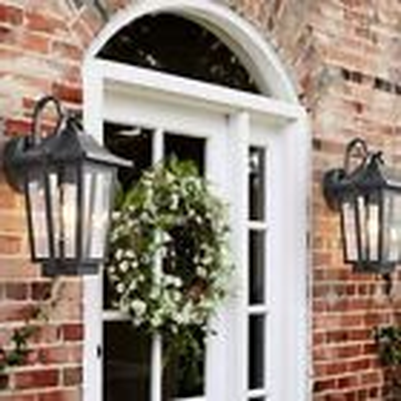 Matte Black Outdoor Wall Lights AntiRusted 1Light Copper Porch Black