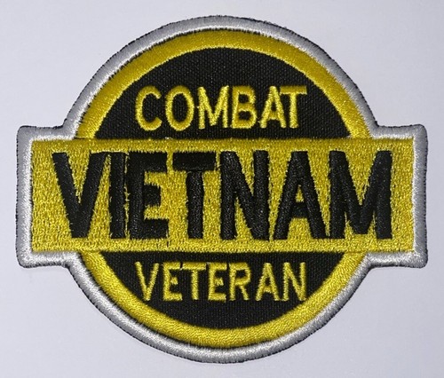 Combat Vietnam Veteran Patch Hook & Iron-On Repro New A452 - Picture 2 of 2