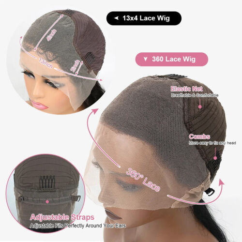 360 HD Lace Frontal Echthaar Perücken für Frauen 13x4 Lace Front Echthaar Perücken - Bild 20 von 20