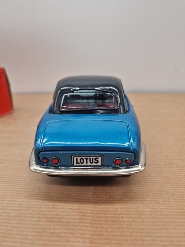 BANDAI TIN FRICTION LOTUS GT ELAN TOY CAR BLUE GREAT CONDITION BOXED B15 - Picture 6 of 9