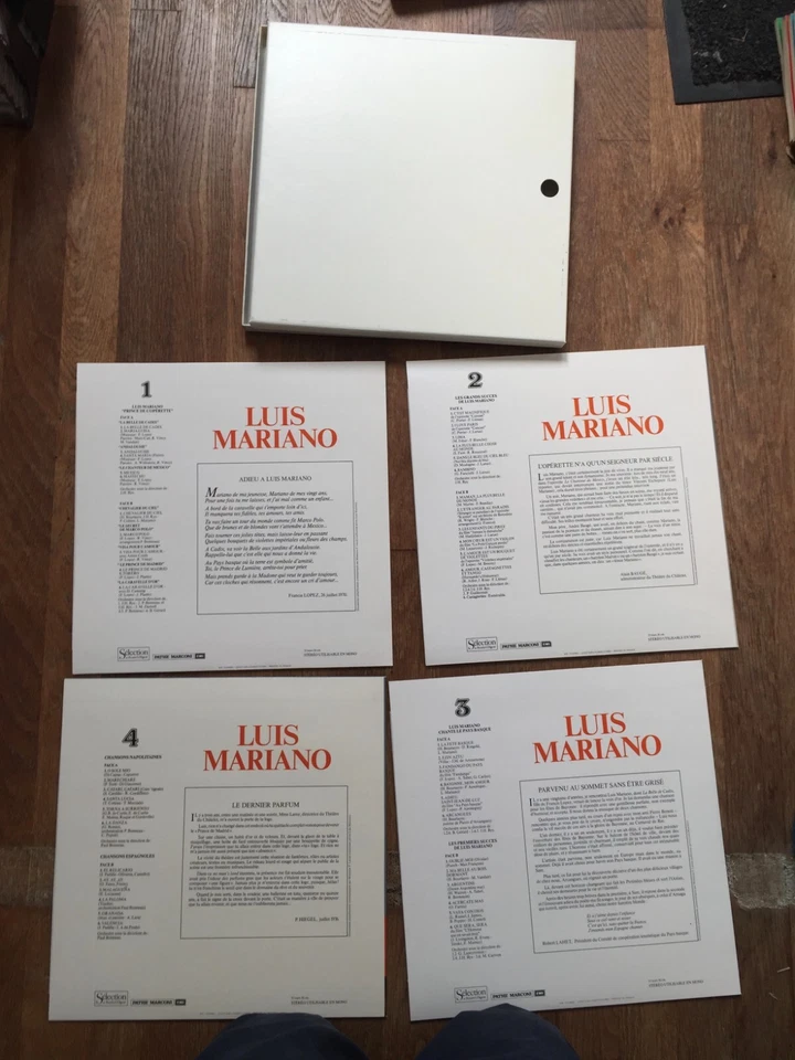 DISQUE VINYLE 33 TOURS COFFRET 4 ALBUMS LUIS MARIANO - Photo 2/2