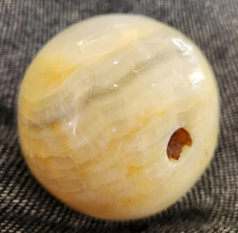 Carved Marble Stone Fruit (6) Pear , Pomegranate, Lemon Fruit, Blue Plums - Image 4 of 4