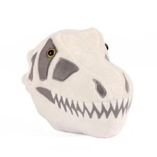 Fuzzy Fossils T Rex Skull Plush Giant Microbes Dinosaur Prehistoric Toy 17cm