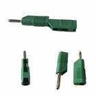 Green 4MM Hirschmann Stackable Banana plug Hifi speaker connector screw terminal