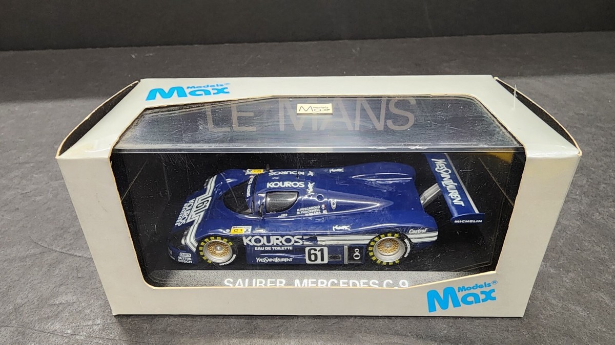 MAX MODELS SAUBER MERCEDES C9 KOUROS LE MANS 1987 #61 1/43