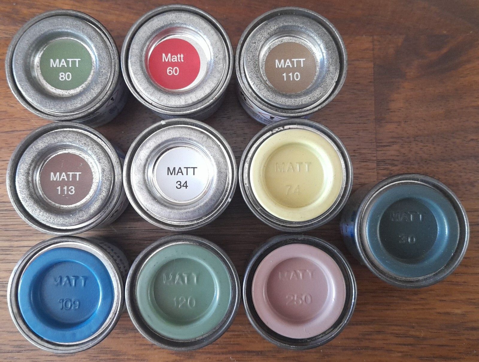 Humbrol Enamel Paints Assortment of 10 Matt Paints. All New NOS eBay