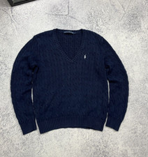Polo Ralph Lauren Cable Knit Preppy Style Sweater Luxury Old Money