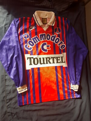Maillot Rétro PSG – Nike – Homme – Taille L – Bleu – Occasion
