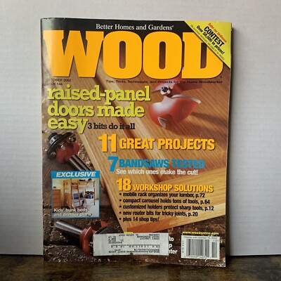 Wood Magazine October 2002 Raised Panel Doors Made Easy - 3 Bits To Do It All