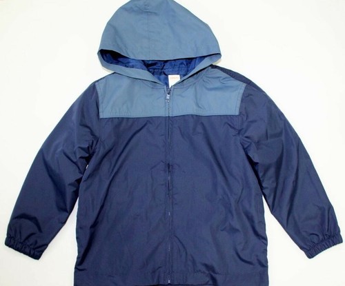 Gymboree Boys Blue & Gray Full Zip Hooded Windbreaker Size S (5-6) - Picture 3 of 6