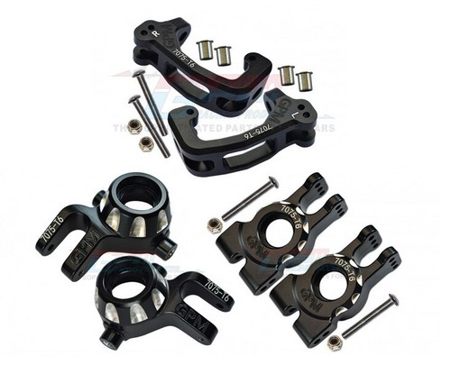 GPM ALLOY FRONT & REAR KNUCKLE ARM C- HUB 1/8 FOR TRAXXAS SLEDGE MONSTER 95076-4 - Picture 3 of 14