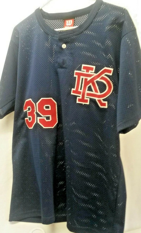 Camiseta deportiva de béisbol vintage 2 Twin Wilson azul malla "KD"/Sundevil/número, para hombre L Foto 4 de 4