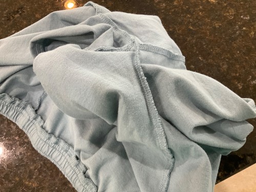 Womens Casual Activewear Shorts Size M Light Blue Drawstring Elastic Waist 147 - Picture 7 of 7