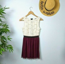 Speechless Dress Girls 5 Sequin Lace Tulle Ivory Gold Burgundy Holiday Dressy