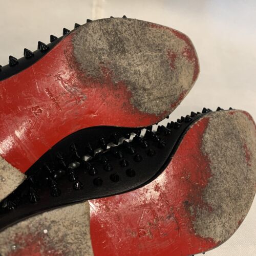 AUTH Christian Louboutin ROLLERBOY SPIKES FLAT Calf Loafers 42 US 9 $1395 - Picture 11 of 12