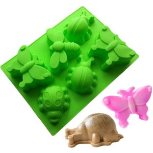 LARGE 6 Insect Butterfly Dragonfly Ladybug Silicone Soap ...