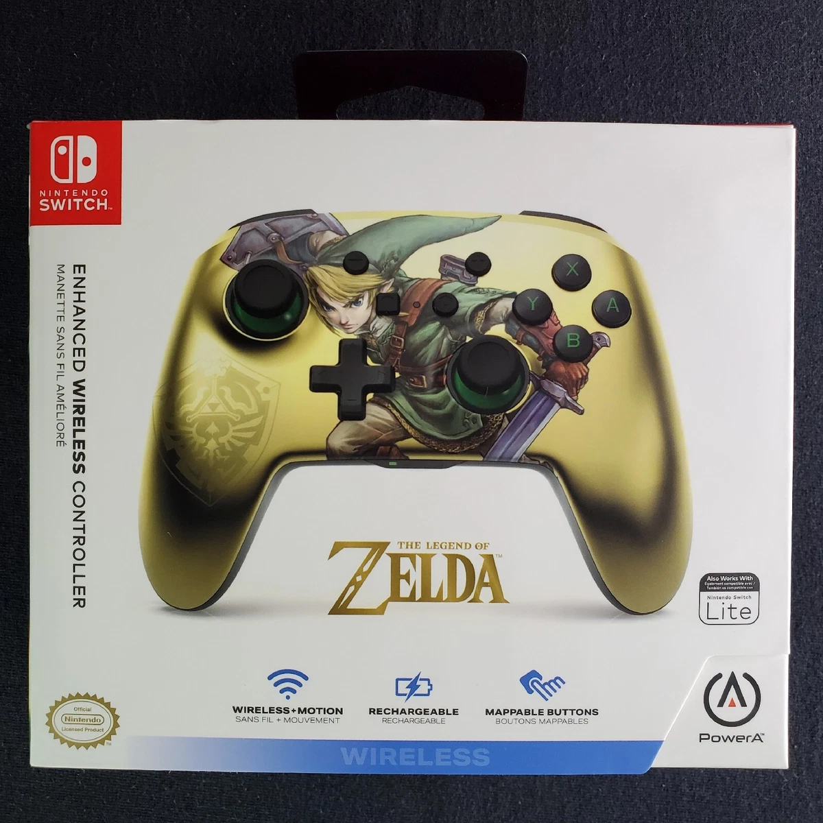 Manette sans fil PowerA pour Nintendo Switch - Zelda / Link - Steelbook  Jeux Vidéo