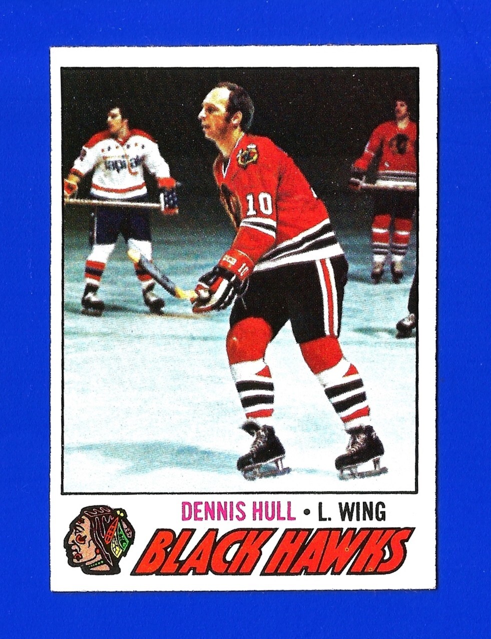 1977-78 Topps HOCKEY #225 DENNIS HULL NRMINT+ CHICAGO BLACKHAWKS (SB1)
