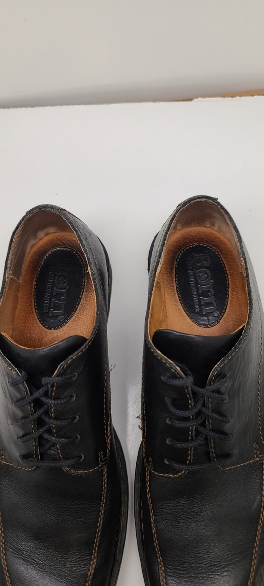 Born Mens Oxford Dress Shoes Black Lace Up Low Top Leather  display picture 2