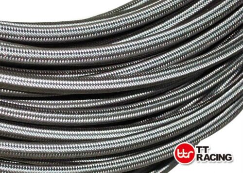 -AN12 AN12 11/16" STAINLESS STEEL BRAIDED OIL FUEL LINE HOSE 1000PSI 30 FEET - Bild 2 von 5