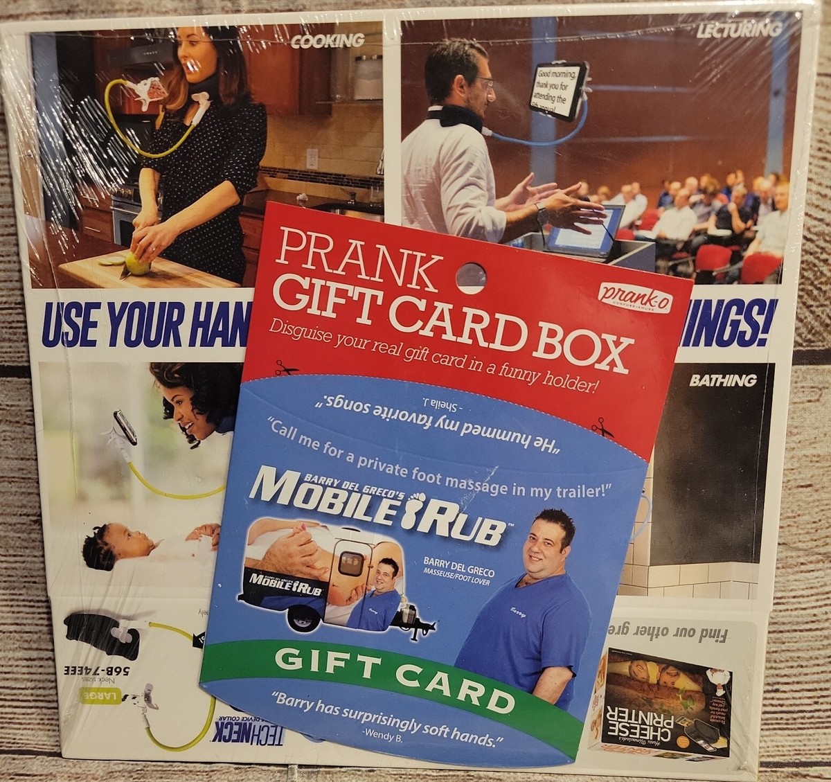 Prank Gift Box “Tech Neck” - Wrap Your Real Gift in a Funny