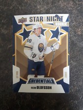 2019-20 Upper Deck Credentials Star Of The Night Rookie Victor Olofsson 3S-10