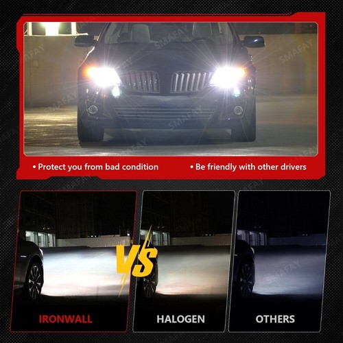 9004 3 Sides LED Headlight for Dodge RAM 1500 2500 3500 1994-2001 High Low Beam - Picture 4 of 12