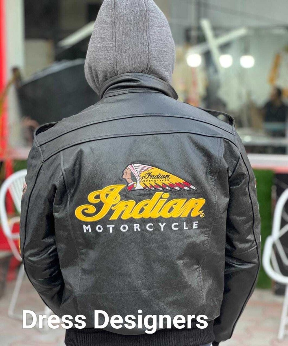 New Indian Motorcycle Black Leather Fashion Jacket Authentic Leather Jacket  | eBay