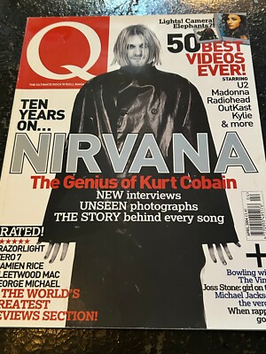 Q magazine 2004 Kurt Cobain, Nirvana, George Michael, Joss Stone Michael Jackson