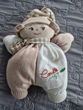 Doudou Poupée Poupons Corolle 2011 Beige/Blanc Doll Grelots 