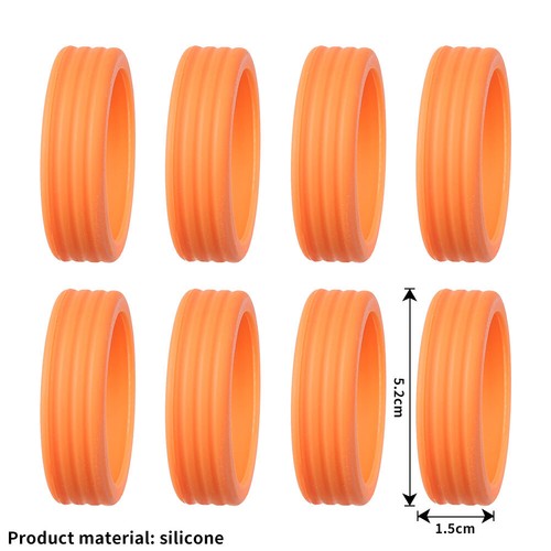 8x Luggage Wheel Covers Suitcase Wheel Protector Silicone Luggage Wheel Covers - Picture 13 of 34