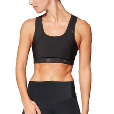 CW-X Xtra Support High Impact Sports Bra Black L26419 Womens Size 34BC