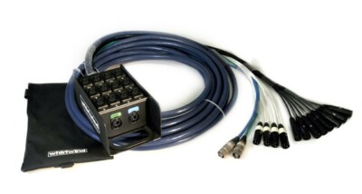 Whirlwind MD-12-2-C6 25ft Medusa Data Audio Snake 12 XLR inputs, 2 CAT6 Ethercon