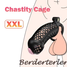 XXL Size Male Chastity Cage Lightweight Chastity Device Large Big Size Lock Cage