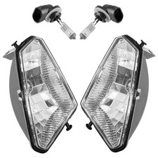 Headlight & Bulb For Polaris Sportsman 800 HO EFI 2005-2010 Left & Right