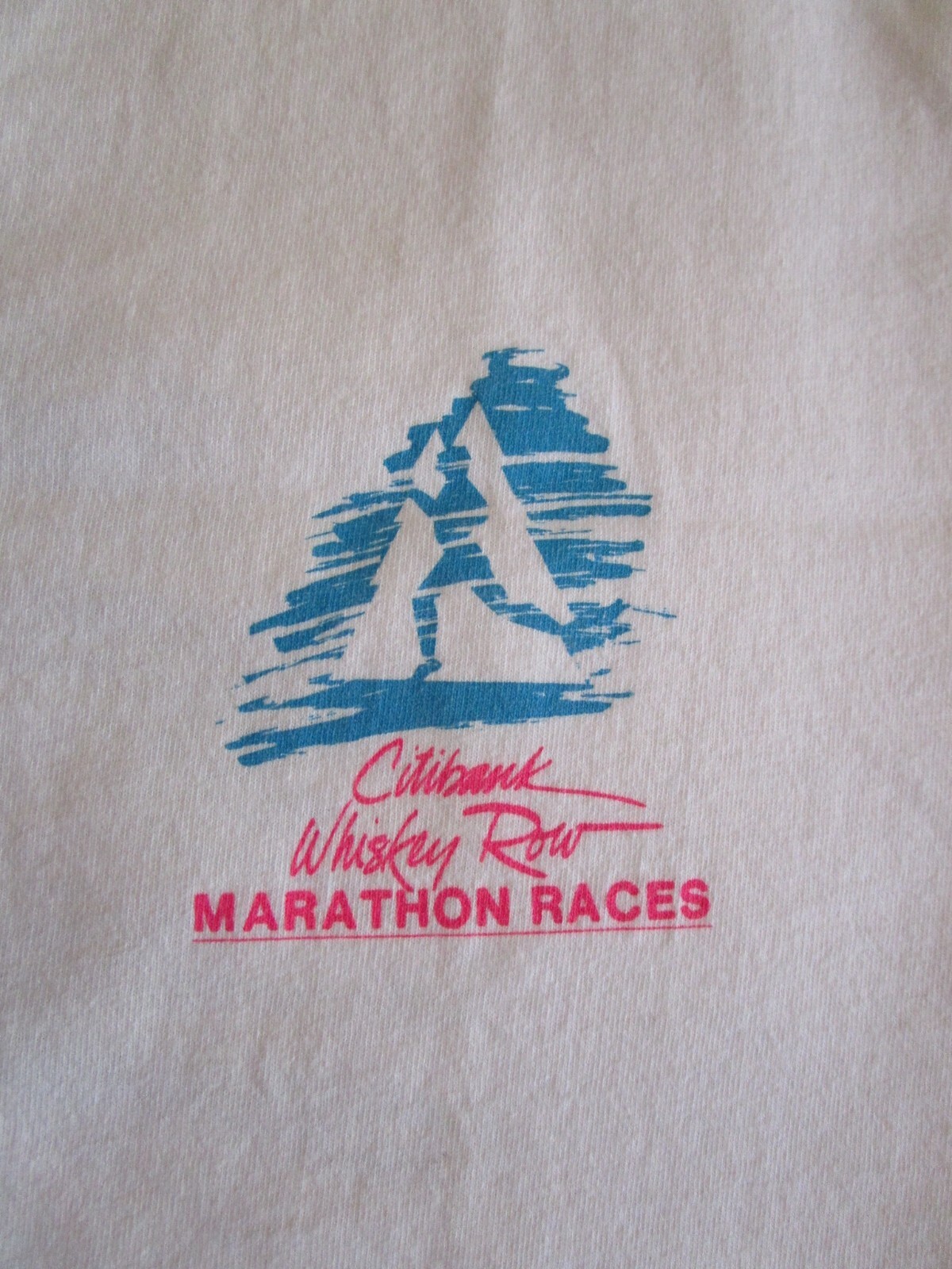 FILA T shirt 1991 WHISKEY ROW MARATHON PRESCOTT ARIZONA vintage XL punto singolo