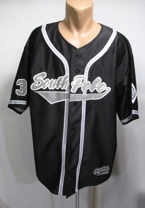 SOUTHPOLE jersey, black vintage South Pole t-shirt 90s hip-hop