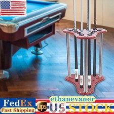 12 Hole Pool Cue Rack Corner Pool Cue Stick Rack Floor Stand Billiard Stand Wood