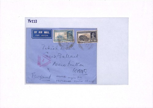 INDIA WW2 Air *NORTH WEST FRONTIER POLICE*Cover PESHAWAR CENSOR 1940 Hants YX233 - Picture 7 of 10