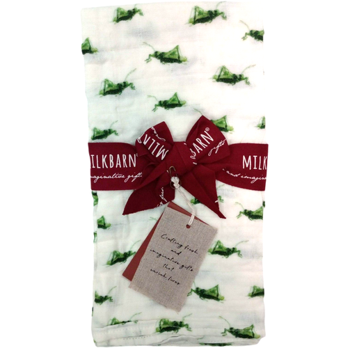 Milkbarn Baby Burp Cloth Set Beige Organic Cotton 23 x 23