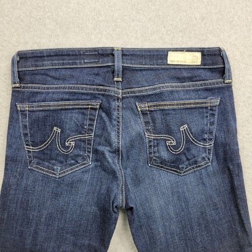 Pantalones de mezclilla Adriano Goldschmied Ballad para mujer 27 ajustados tiro bajo bordado - Imagen 12 de 12