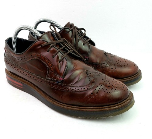 rubber sole wingtip shoes
