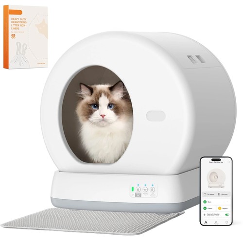 Smart Automatic Self-Cleaning Cat Litter Box APP Control Odor Removal Robot WiFi - 第 1/24 張圖片