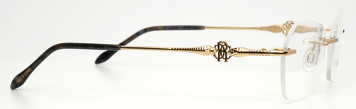 ROBERTO CAVALLI Nevis 718 028 Gold Womens Rimless Eyeglasses 55-17-135 B:36 - Picture 5 of 15