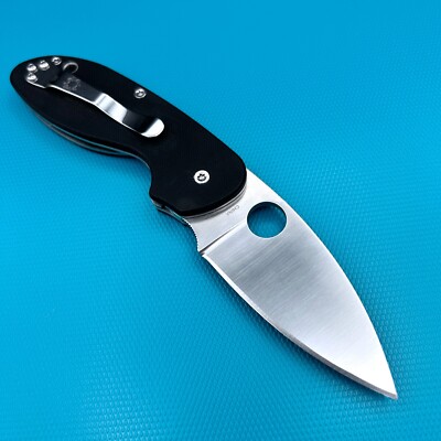 Spyderco Efficient C216GP - Plain Edge Linerlock - G10 scales - 8Cr13MoV steel