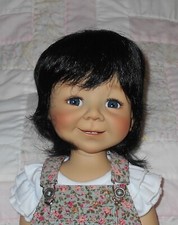 WEE 3 NANKI-PU Doll Wig SZ 12-13.5 BLACK Short Slightly Layered  Bangs LY NWT